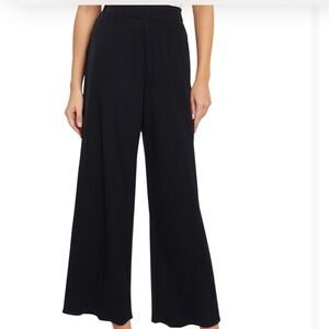 Three Dots Black Wide-Leg Pants